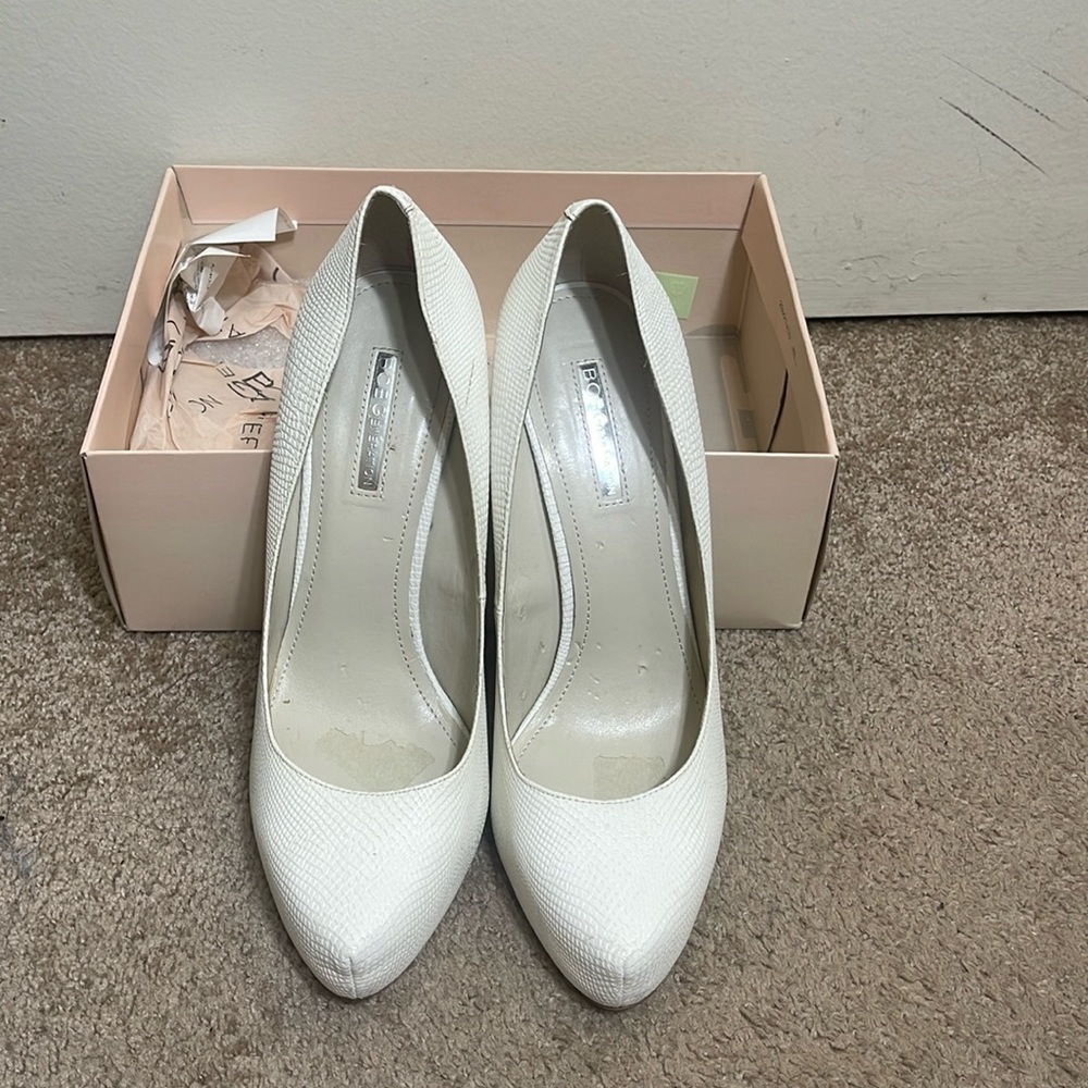 White Snake Heels